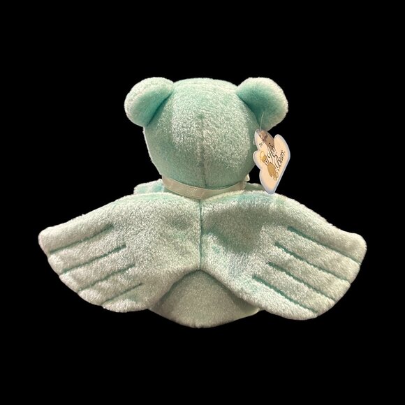 Vintage Holy Bears Tooth Angel Plush Bear, Mint Green Tooth Fairy Stuffed Animal - Picture 9 of 13